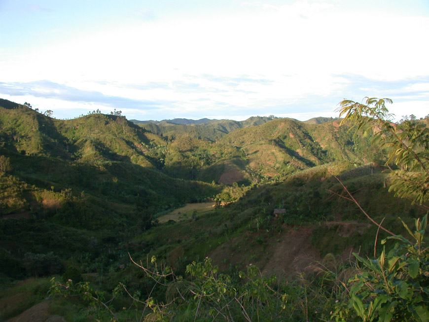 Paysage entre Andasibe et Tamatave