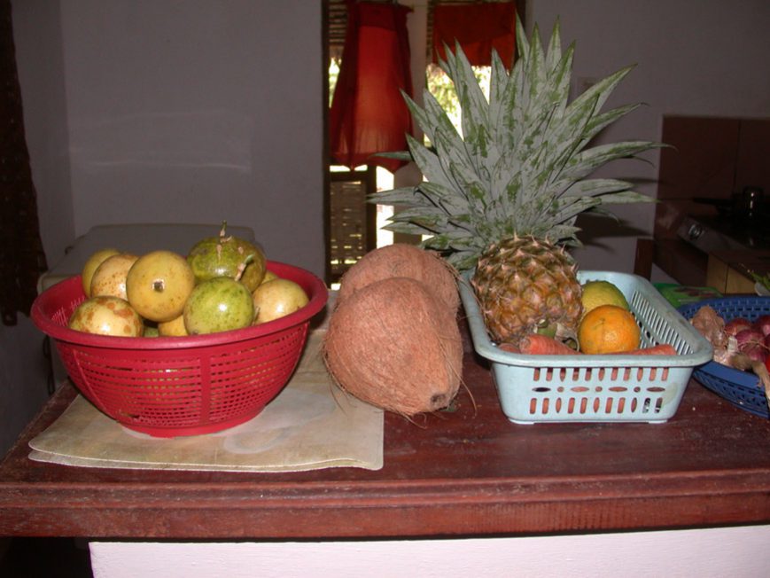 Des fruits comme cadeaux