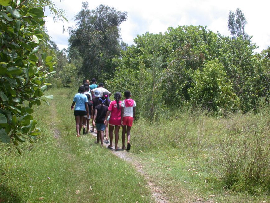 Le sentier vers le campus